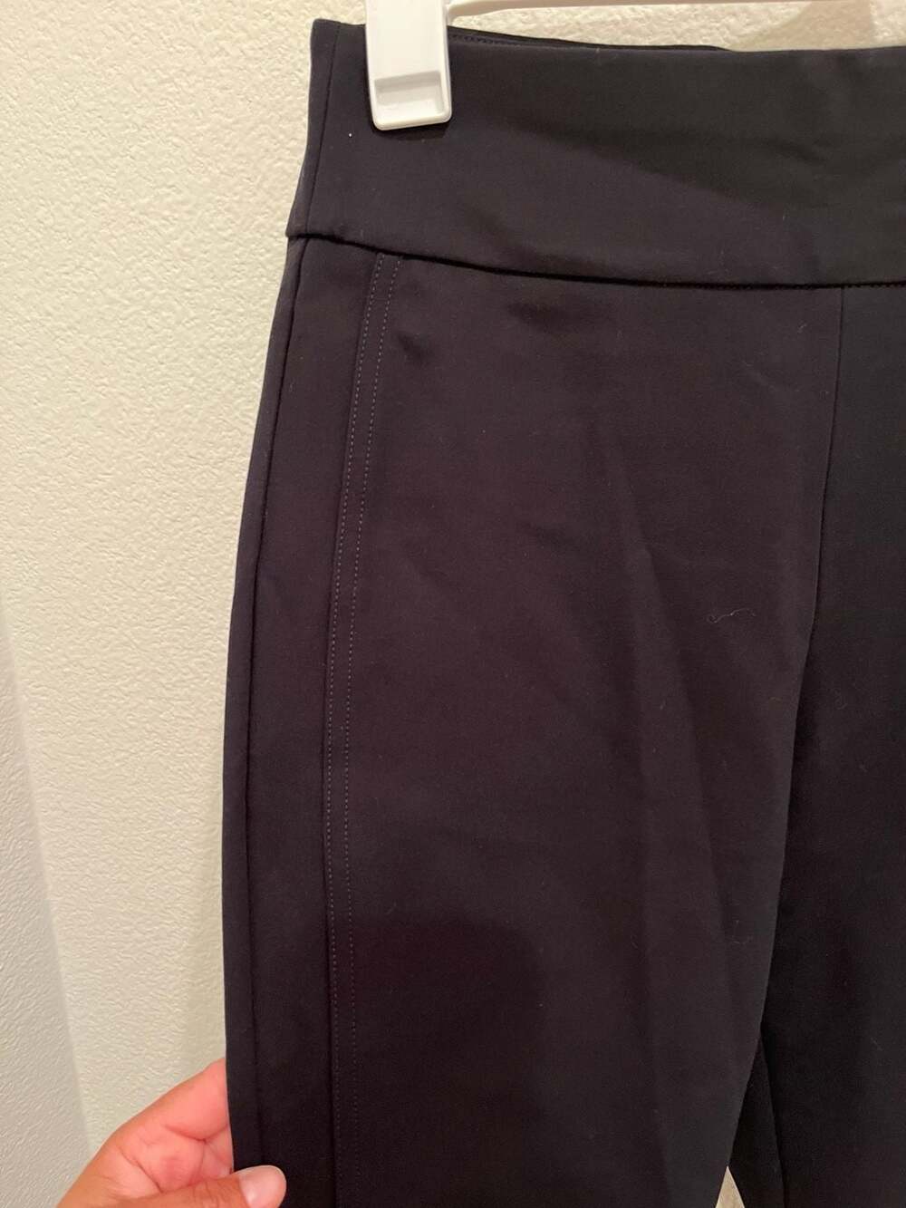 Express High Waisted Luxe Comfort Knit Columnist Ankle Pant - Picture 7 of 11